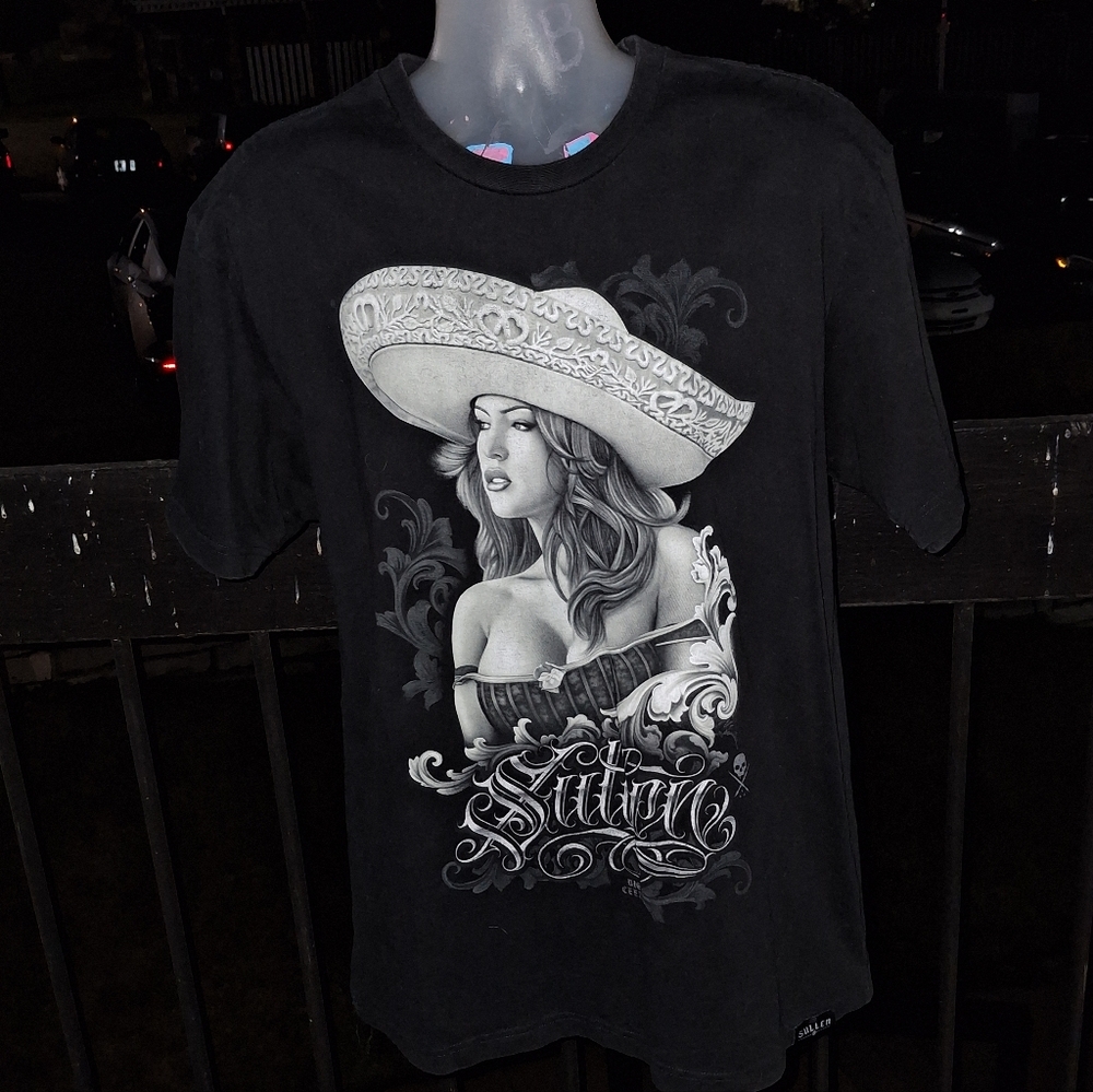 SULLEN ART COLLECTIVE Big Ceeze Mexican Chicano T Shirt Size XL